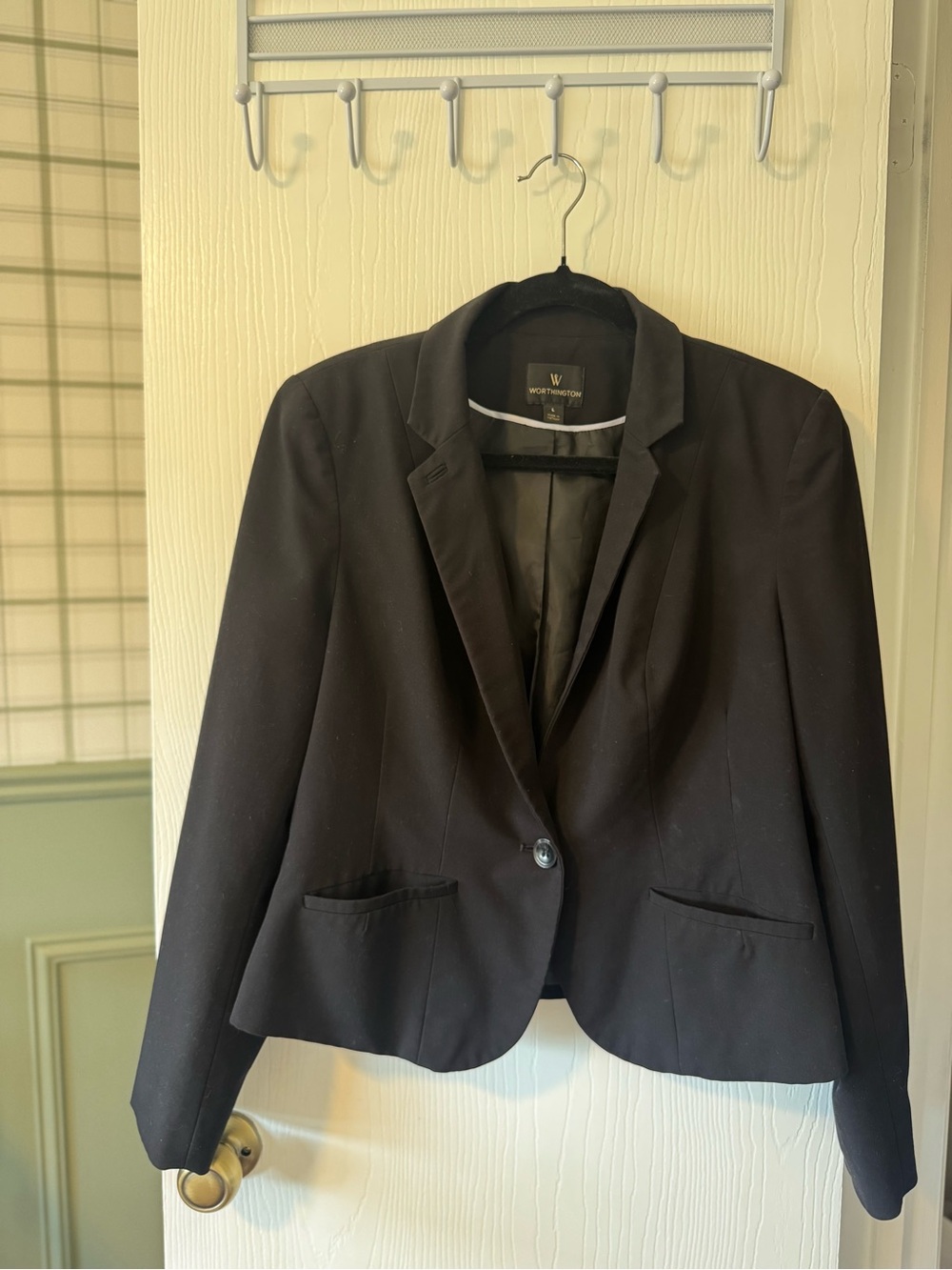 Worthington Black Single-Button Women's Blazer